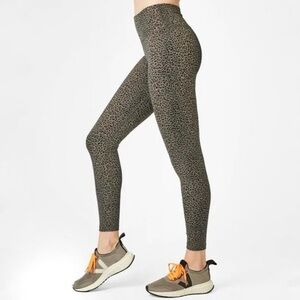 Sweaty Betty Flatter‎ Me Jacquard 7/8 Workout Leggings
